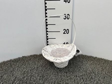 Immagine di CAPPELLO VIMINI BIANCO DIA 13/25* H14/33 D0131.17A