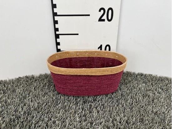 Immagine di CASS.OVALE C/B CORDA LILLA 19x10,5x9H ND-18-977