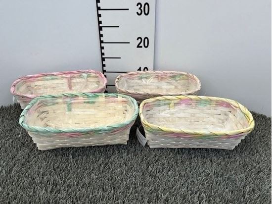 Immagine di CASSETTA BAMBOO CM 25*12*10H 4 COL ASS D0146.25