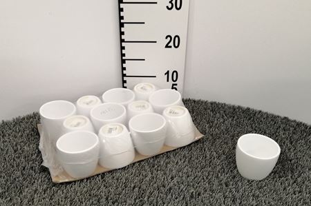 Immagine di CASPO CER. BOULE 8.5X7.5H BIANCO VASO 7 ND-31181